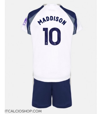 Tottenham Hotspur James Maddison #10 Prima Maglia Bambino 2025-26 Manica Corta (+ Pantaloni corti)